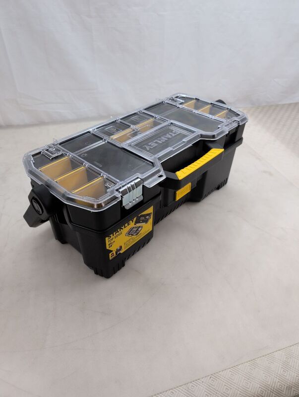 Stanley Werkzeugkoffer unbestückt Werkzeugbox schwarz Kunststoff 670x320x251mm - 3253561975141