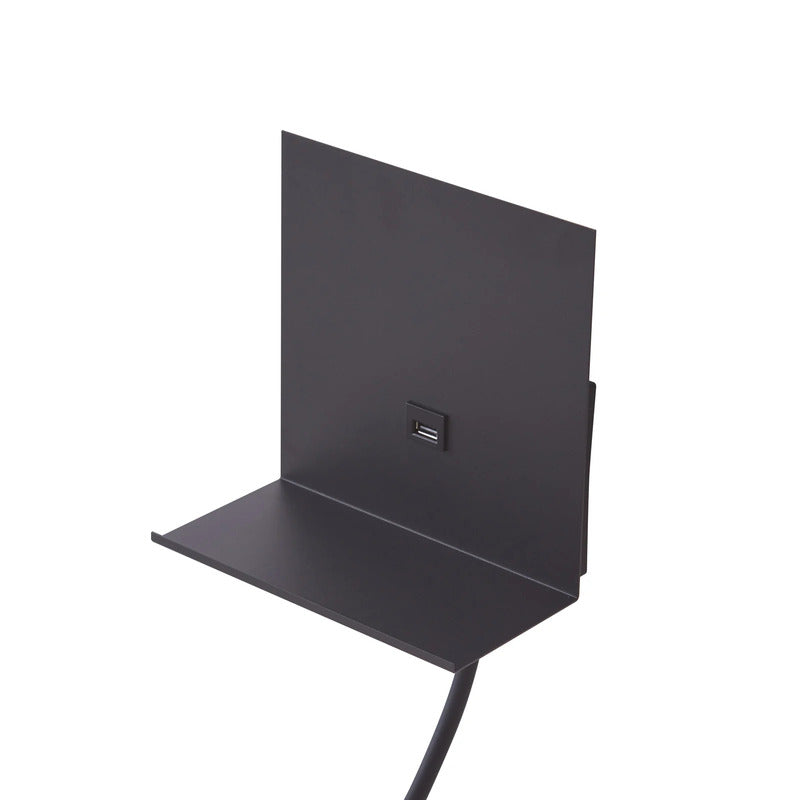 Lindby Wandleuchte Thorid LED Wandlampe USB Leselampe schwarz 3000K 45cm - 4251911772302