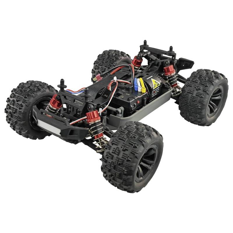 Amewi RC Modellauto MEW4 Monstertruck 1:16 Brushless 4WD 40 km/h RtR orange - 4262408971344
