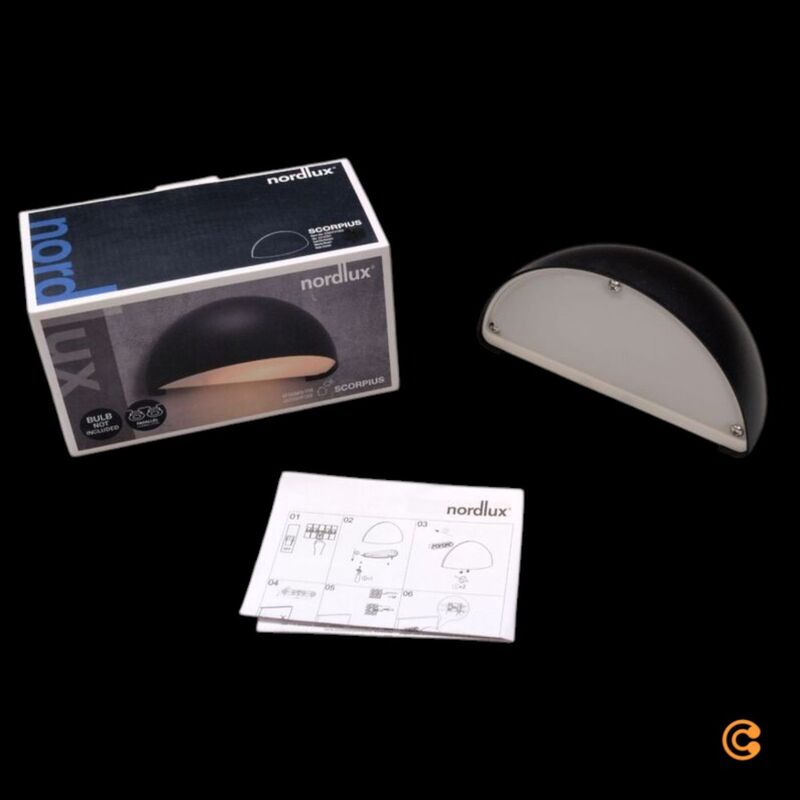 Nordlux Außenwandleuchte Scorpius aus Kunststoff schwarz Wandlampe Lampe E14 LED - 5704924015106