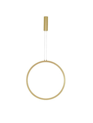 B-Ware Nova Luce Pendelleuchte Hängeleuchte CHANGE LED Messing Warmweiß dimmbar 60 cm