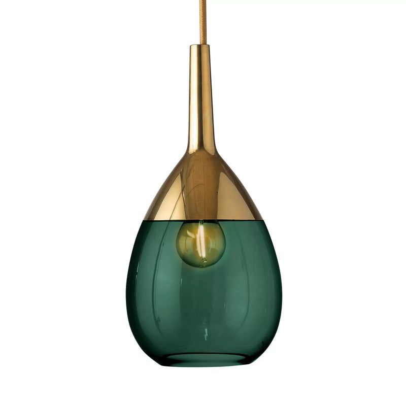 EBB & FLOW Lute S Pendellampe gold efeugrün Pendelleuchte Lampe Leuchte Spot - 5711863113831