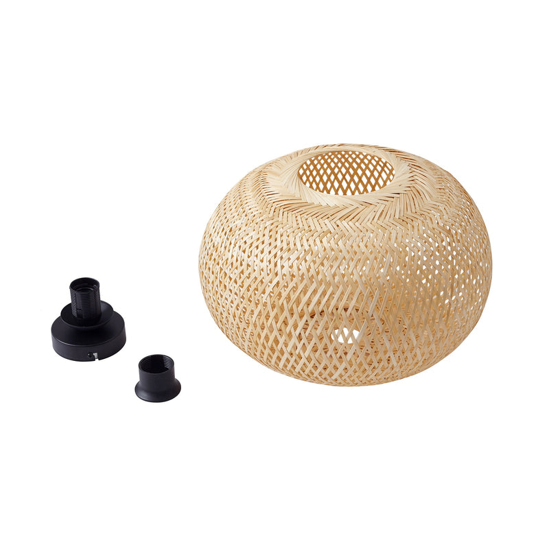 Lindby Deckenleuchte Kessia LED Lampe Hängeleuchte dimmbar natur Ø40cm 38cm - 4251911793253