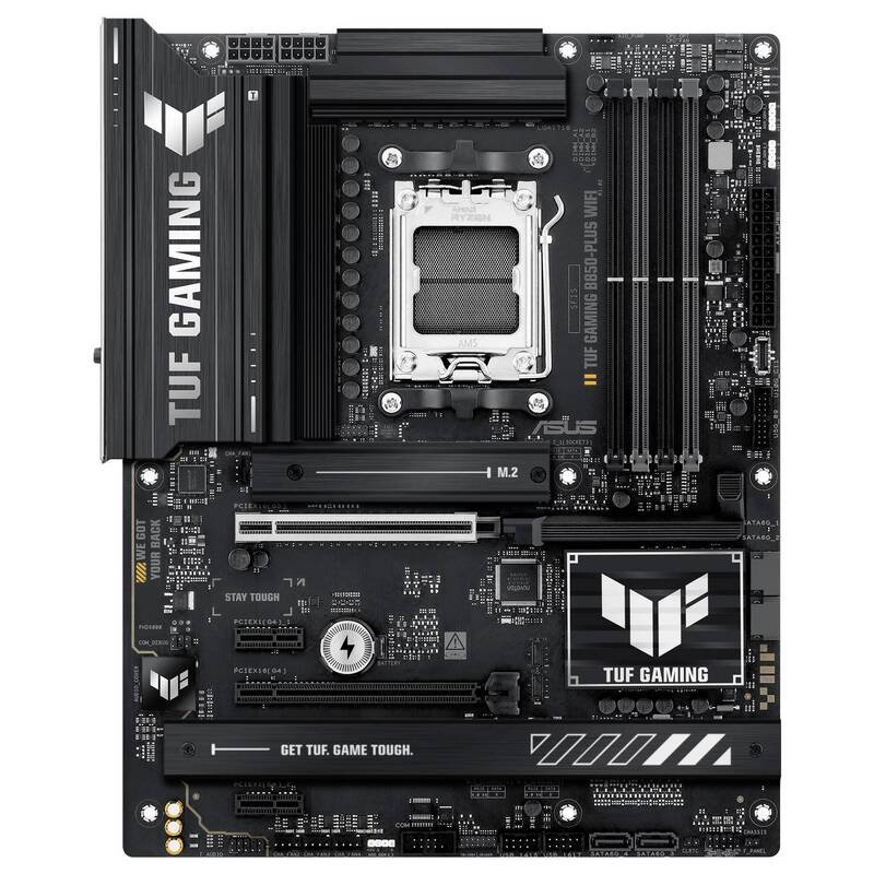 Asus Mainboard Motherboard TUF B850 PLUS AMD AM5 ATX Schwarz DDR5 WLAN PC - 4711387781609
