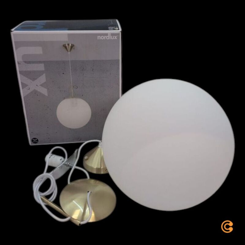 Nordlux Hängeleuchte Pendelleuchte Grant LED Lampe dimmbar messing weiß Ø35cm - 5704924001123