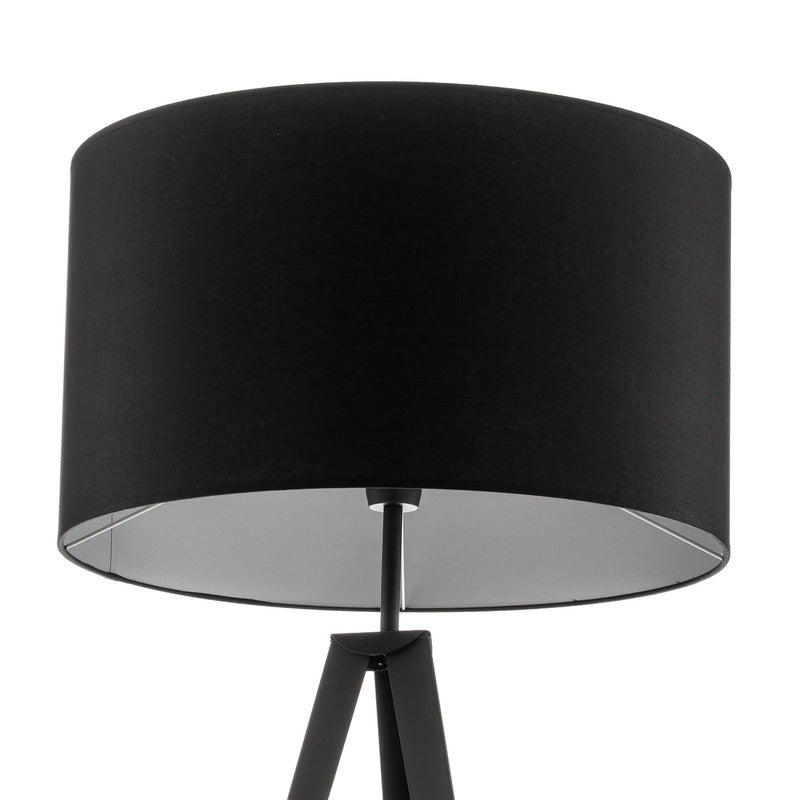 Euluna Stehleuchte Tago Dreibein Lampe schwarz silber Wohnzimmer SIEHE TEXT/FOTO - 6089325