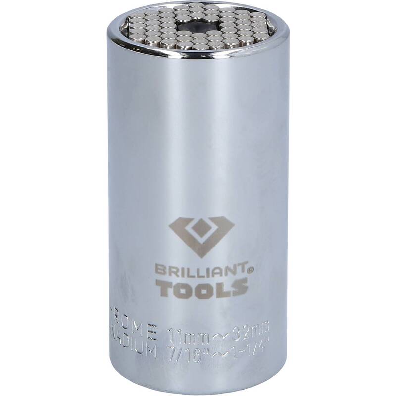 Brilliant Tools Stecknuss 11-32mm Multifunktionale Steckschlüsseleinsätze - 4042146868492