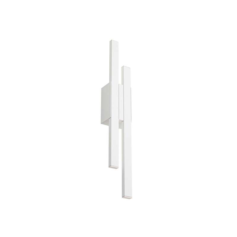 Lindby Außenwandleuchte Sakari LED Gartenlampe Wandleuchte weiß Aluminium 59cm - 4255830907531