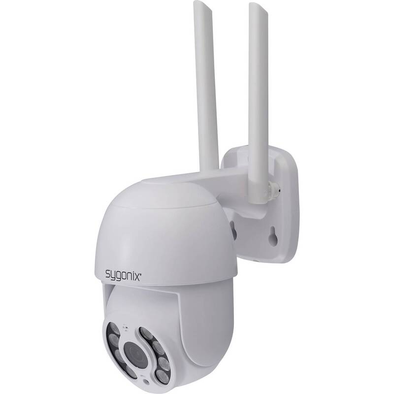 Sygonix PTZ Zusatzkamera Überwachungskamera Funkkamera PTZ außen weiß SY-6440258 - 4064161336091
