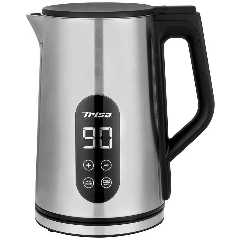 Trisa Digital Edelstahl Wasserkocher 1,7 l 2200 W kabellos 750 mm - 7640306329134