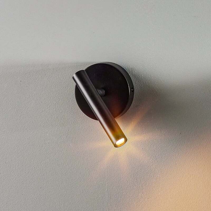 Wandleuchte Sopel LED Wandlampe dimmbar schwarz Stahl 15x10cm moderne Leuchte - 5907554411267