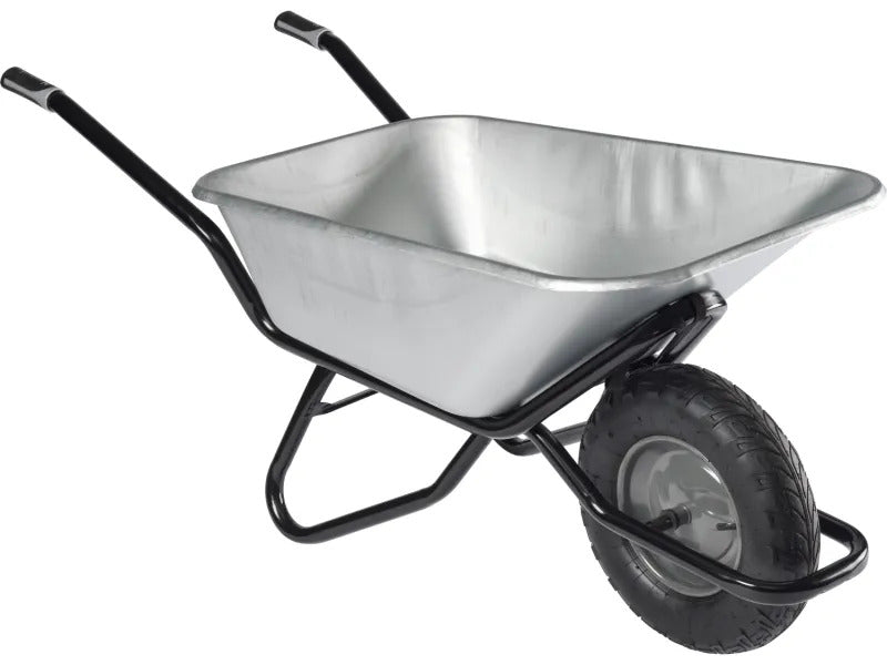 Haemmerlin Tiefmulden-Schubkarre Clipso 120l verzinkt Garten Schubkarre robust - 3155030801695