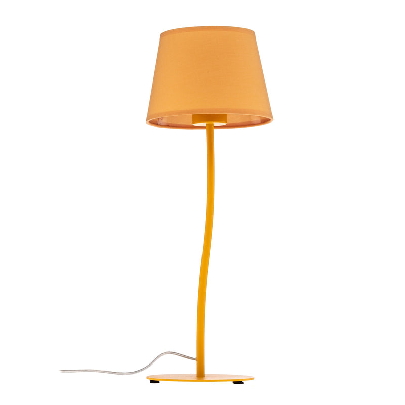 TK Lighting Tischlampe Nicola LED Leuchte Tischleuchte gelb 37cm Höhe 20cm Licht - 5901780566418