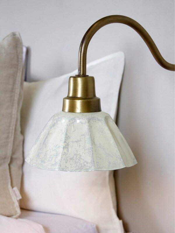 PR Home Wandleuchte Wandlampe Ester Lampe Cremeweiß Kabel Stecker Serie - 7330976144549