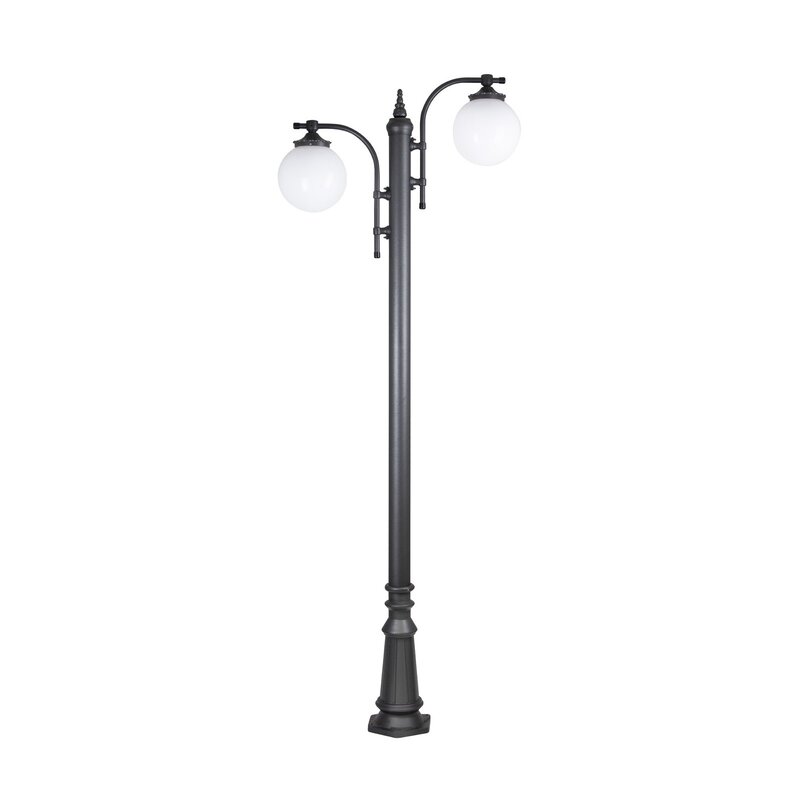 KS Verlichting Mastleuchte Außenlampe Madeira Außenleuchte 2-flammig anthrazit - 8714732715676