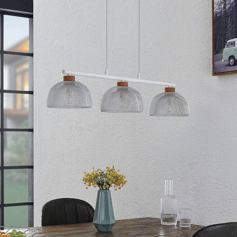 Lindby Louk Pendellampe 3-flammig weiß Deckenlampe Hängelampe Hängeleuchte Lampe - 4251096593594