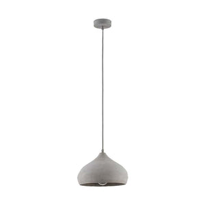 B-Ware Lindby Beton-Pendelleuchte Morton Pendelleuchte Lampe Leuchte E27 Ø 29 cm grau