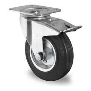 B-Ware CASCOO Lenkrolle mit Totalfeststeller ø 200 mm Serie SWS4 Rollenlager