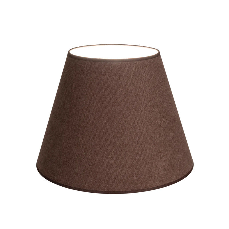 Lampenschirm Cone Hängelampe Textil braun 30cm Höhe 38cm Made in Europe - 0000010059328