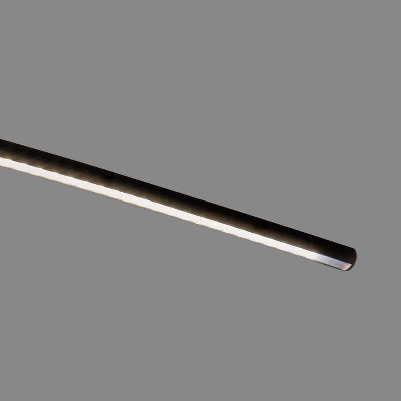 Lindby Stehleuchte Bogenleuchte Danua LED dimmbar schwarz 200cm Metall Lampe - 6291106556582