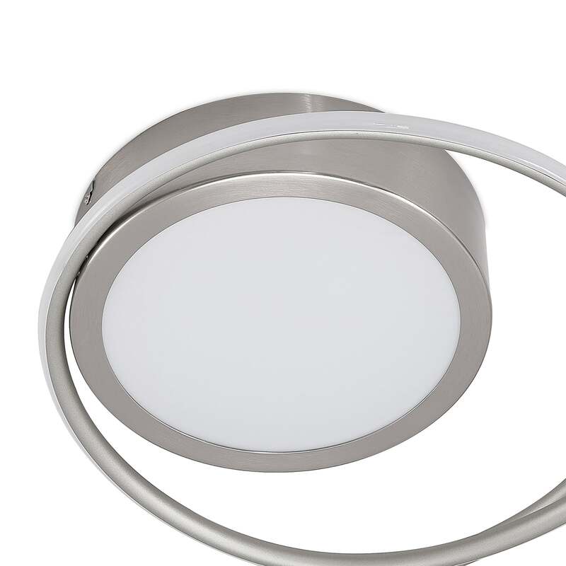 Lindby Deckenlampe Deckenleuchte Bovia LED Lampe dimmbar Leuchte CCT nickel 60cm - 4251911726367