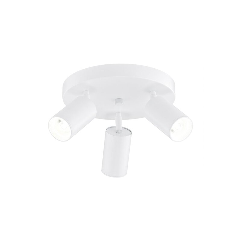 Deckenstrahler Sado Lampe weiß Stahl justierbar 3-flammig rund Lampe Spot Licht - 5902553234282