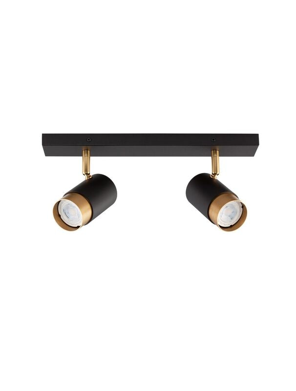 Nova Luce Deckenleuchte Deckenlampe POGNO Spot Strahler GU10 LED Schwarz dimmbar - 5212017430847
