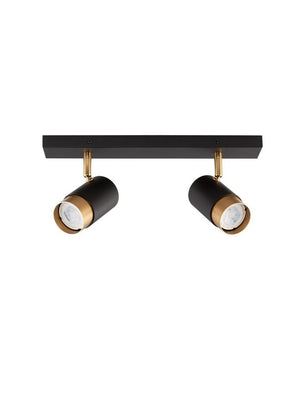 B-Ware Nova Luce Deckenleuchte Deckenlampe POGNO Spot Strahler GU10 LED Schwarz dimmbar