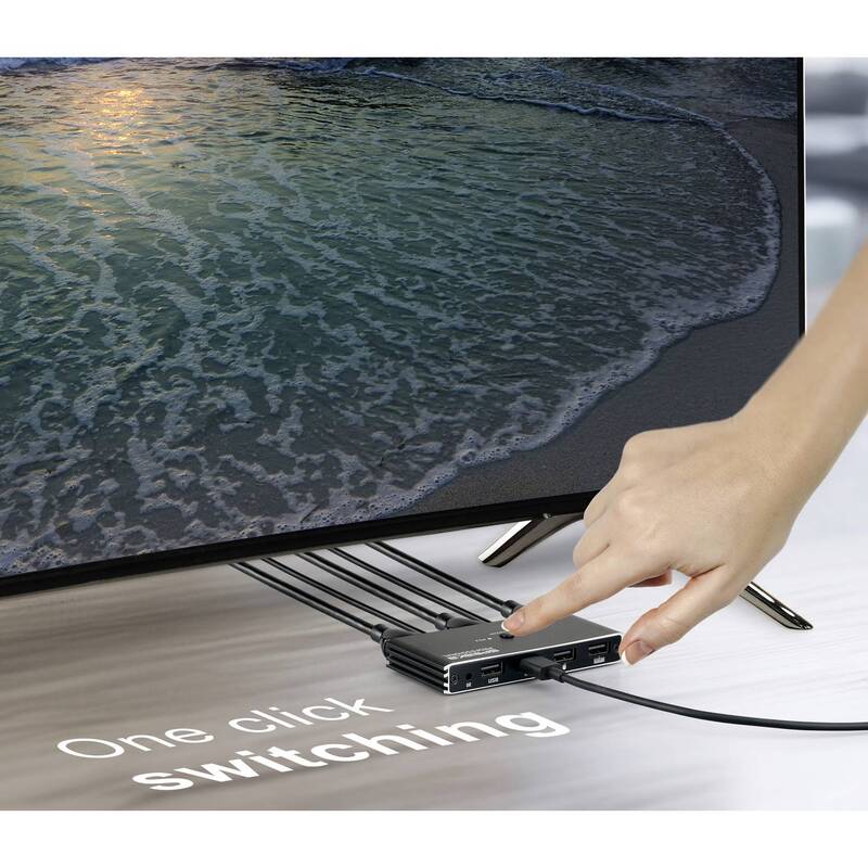 SpeaKa Professional HDMI KVM Umschalter Switch Rechner PC Konsole Schwarz USB - 4064161481395