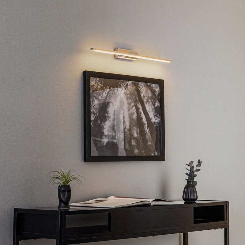 MCJ Miroir LED Wandleuchte Spiegelleuchte Badezimmerleuchte chrom 60 cm 3000K - 5903148515014