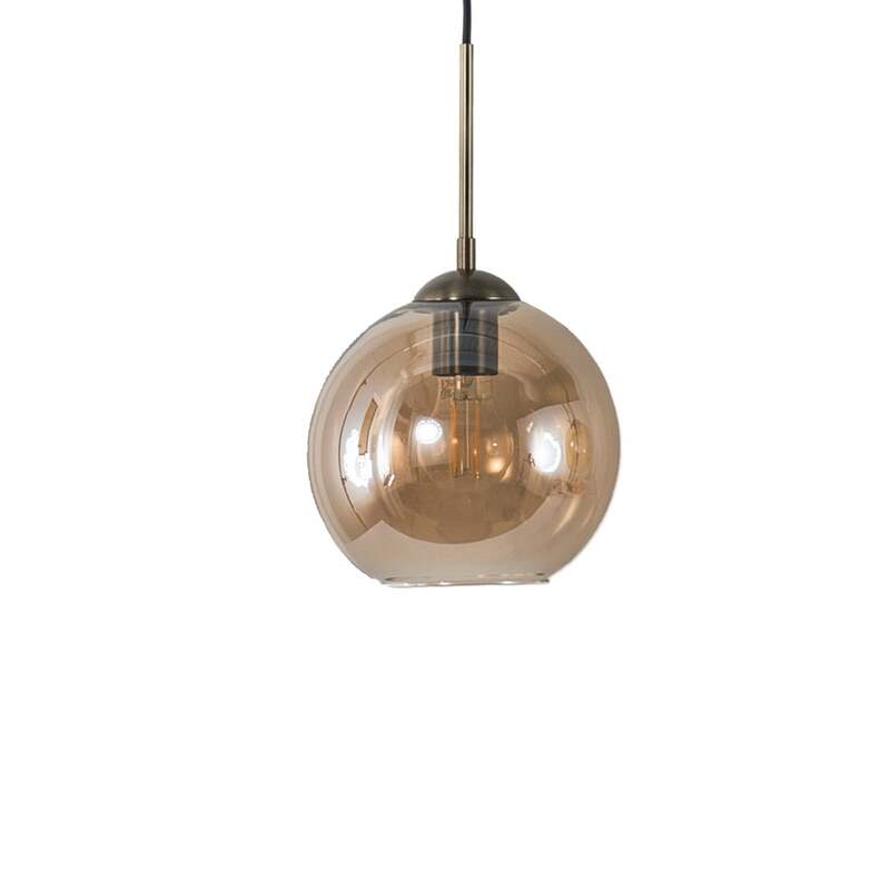 Lindby Pendant Light Sofian, Amber, Glass, 100 Cm, 3-bulb - 4251096565447