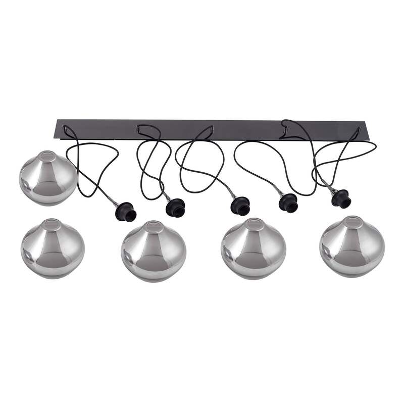 Lucande Hängeleuchte Jarven 5-flammig schwarz LED Deckenlampe Lampe Leuchte - 4251911791570