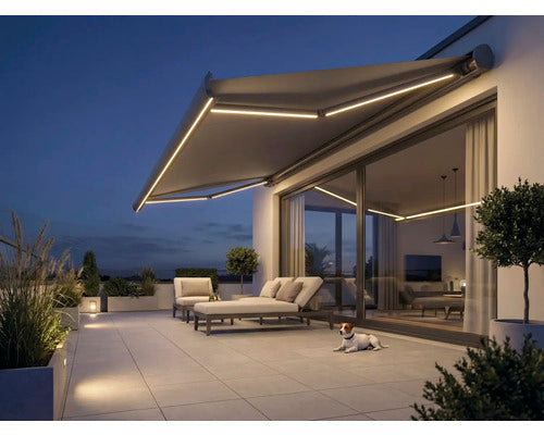 Kassettenmarkise Sonnino 4x3 elektrisch UV-beständig für Balkon Terrasse - 4306516022359