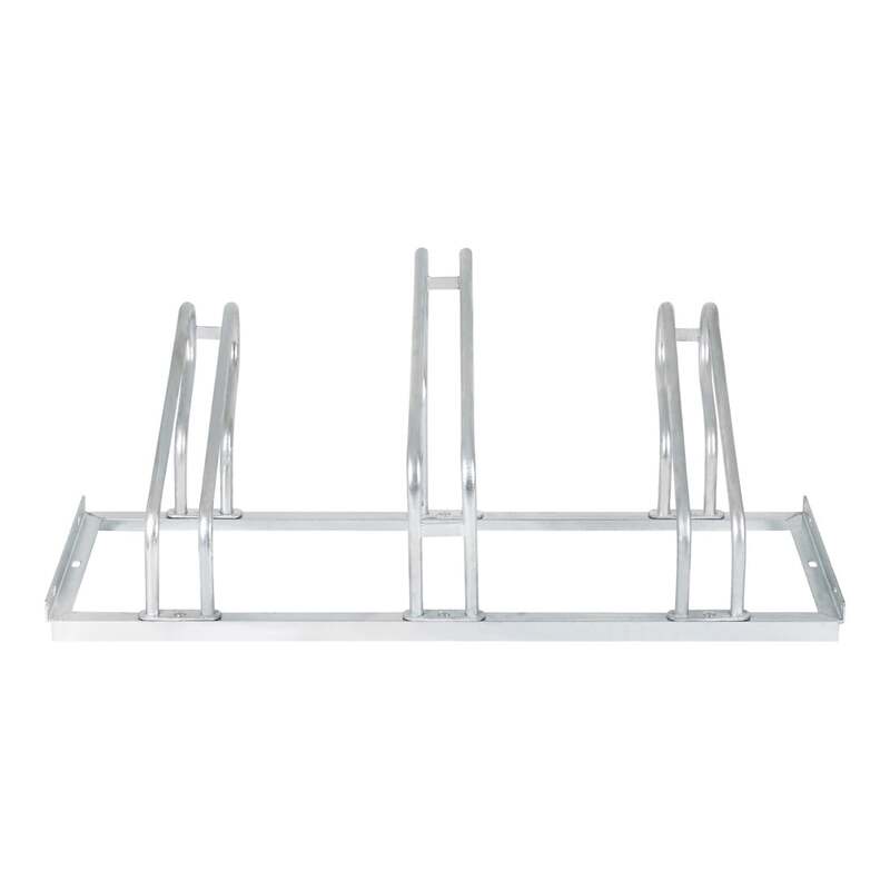 STIER Fahrradständer für 3 Räder verzinkt Stahl Bügelparker Ständer 1050 mm - 4251709616979