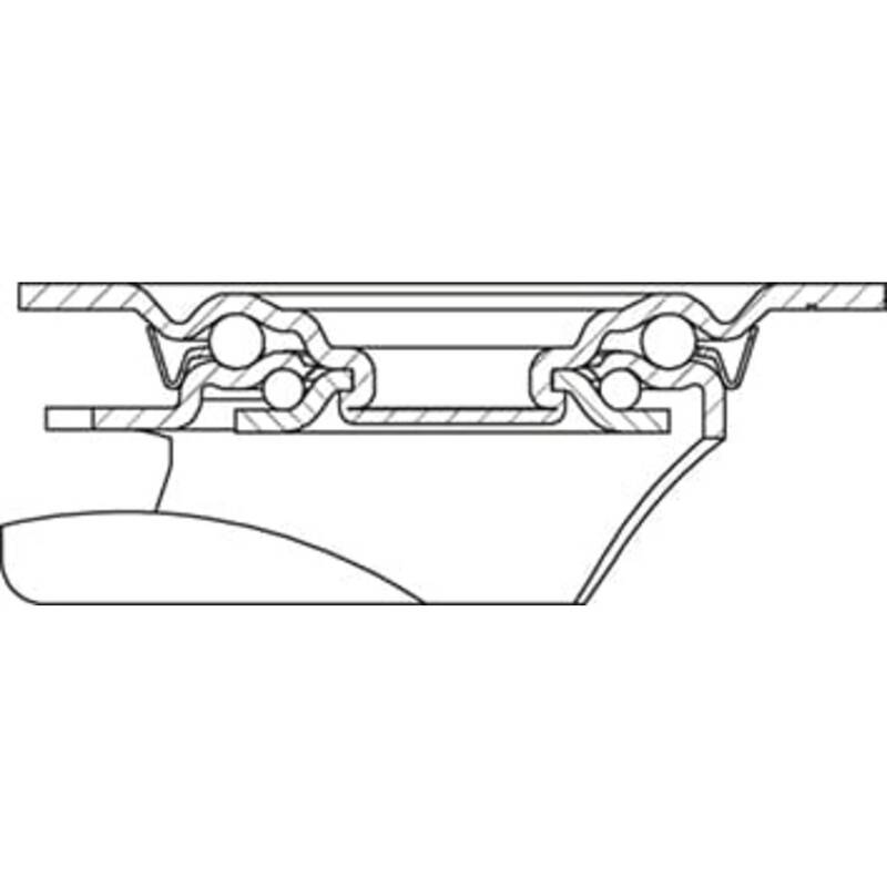 Blickle Lenkrolle Transportrolle 915943 L-ALB 125K 125 mm Tragfähigkeit 250 kg - 4047526347680