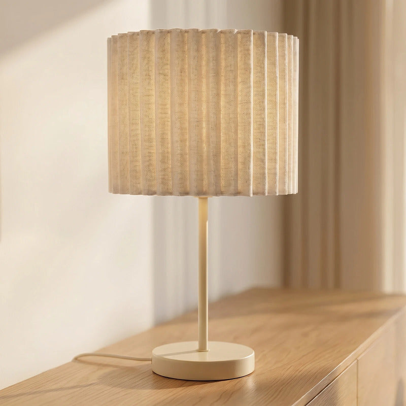 Lindby Tischleuchte Lampe Libbie LED Leuchte creme E27 Höhe 45cm elegant modern - 4255830913334