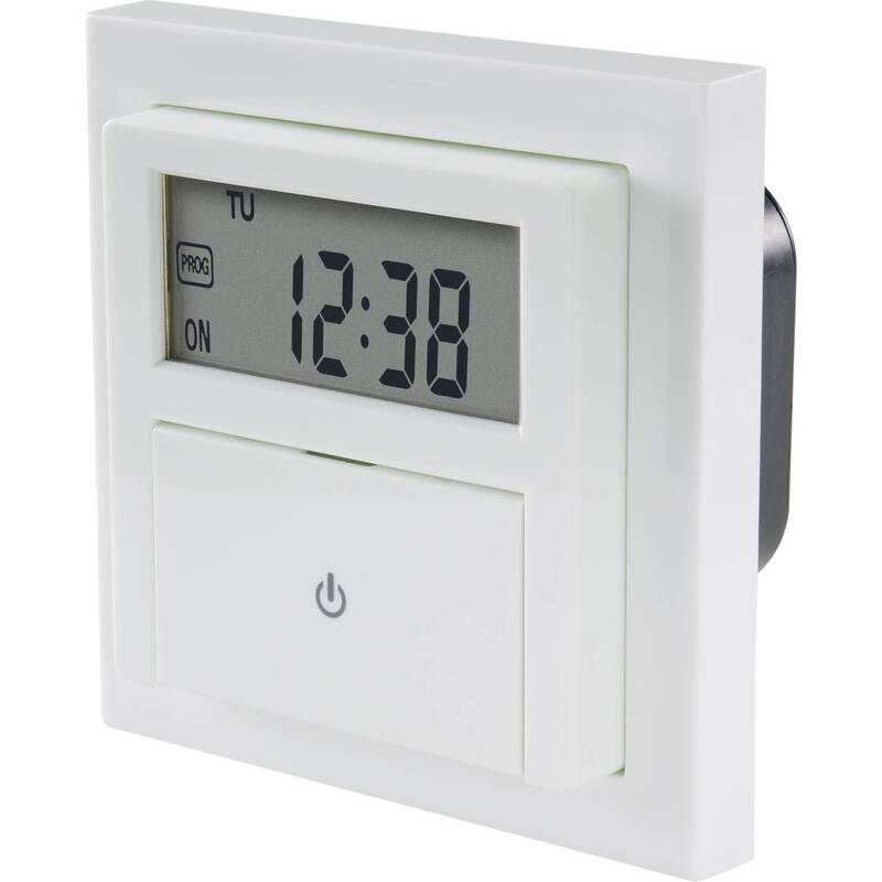 Sygonix Unterputz-Timer digital Wochenprogramm 1800W Countdown-Funktion Lampe - 4064161043487