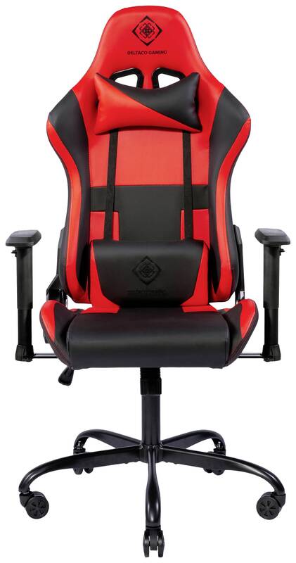 DELTACO GAMING GAM-096-R Gaming-Stuhl Schwarz Rot Möbel Büromöbel SIEHE TEXT - 7333048051479