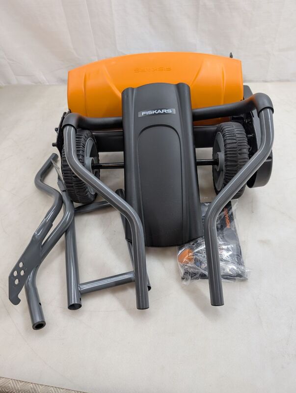 Fiskars Spindelmäher Rasenmäher Momentum umweltschonend ergonomisch 46cm grün - 6411501138804