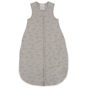 B-Ware LITTLE ONE Schlafsack Strampelsack Elephant Grey Bio Baumwolle ärmellos 80 cm