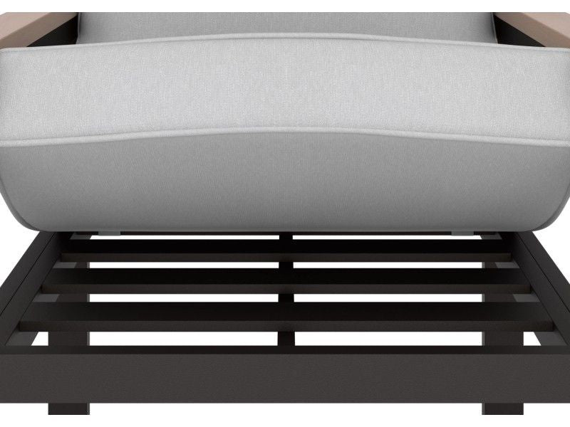 Esstischgruppe Invermay 4-teilig Tischgruppe Aluminium Akazienholz grau 43cm - 4007873331114