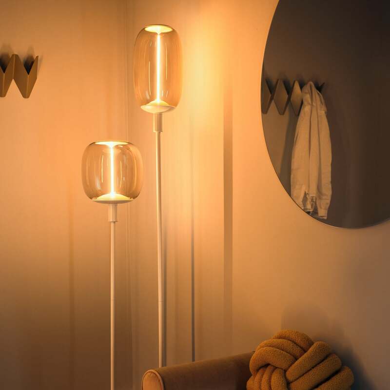OSRAM Stehleuchte DECOR STICK beige 146 cm 2 x E27 Schalter am Kabel - 4099854440328