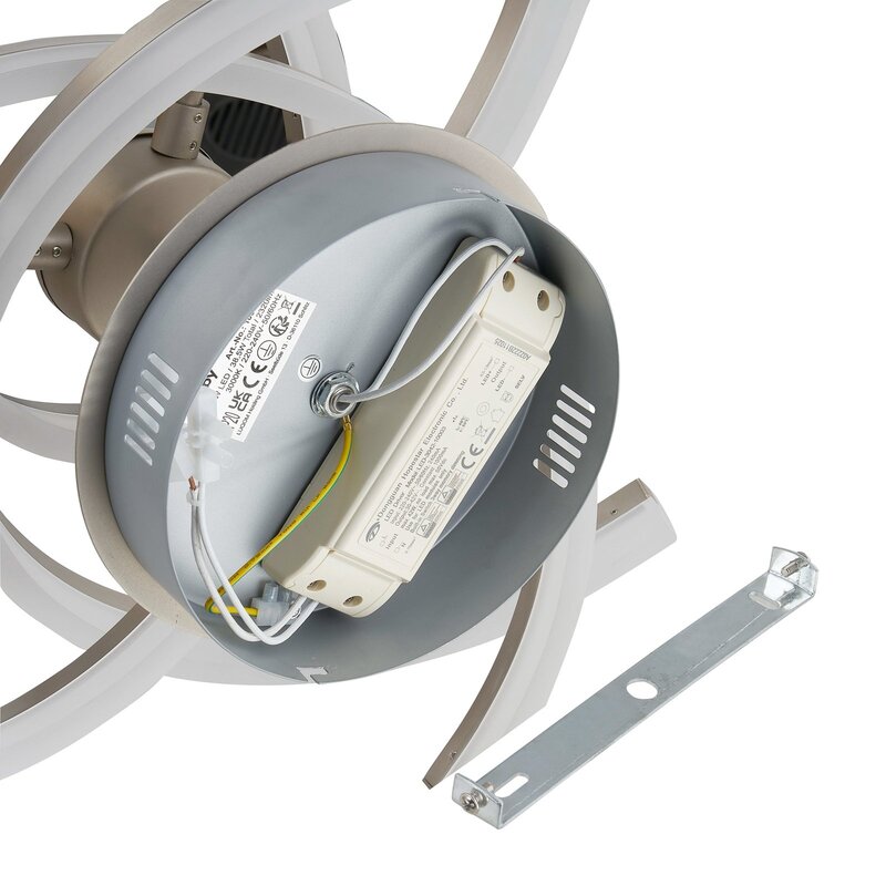 Lindby Divalis LED-Deckenlampe Deckenleuchte stepdim nickel SIEHE TEXT/FOTO - 4251911760033