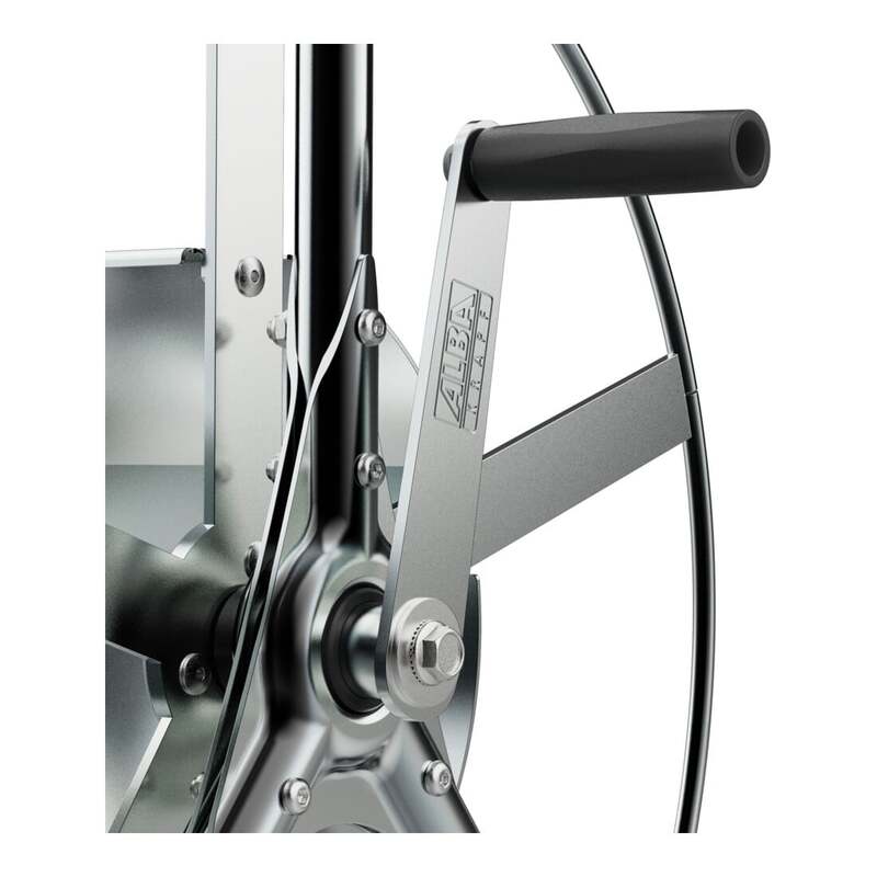 Alba Krapf Schlauchwagen Royal II 50m 3/4 Zoll Stahl galvanisch verzinkt 12kg - 7611420241121