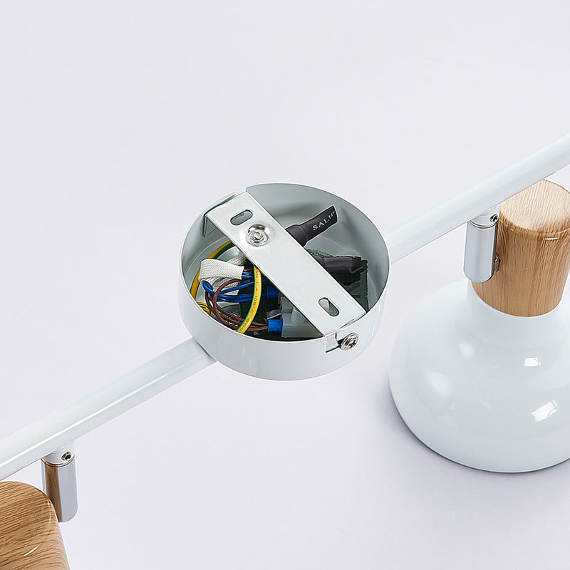 Lindby Deckenleuchte Fridolin LED Lampe dimmbar 4-flg weiß Metall 70,5cm - 4251096546705
