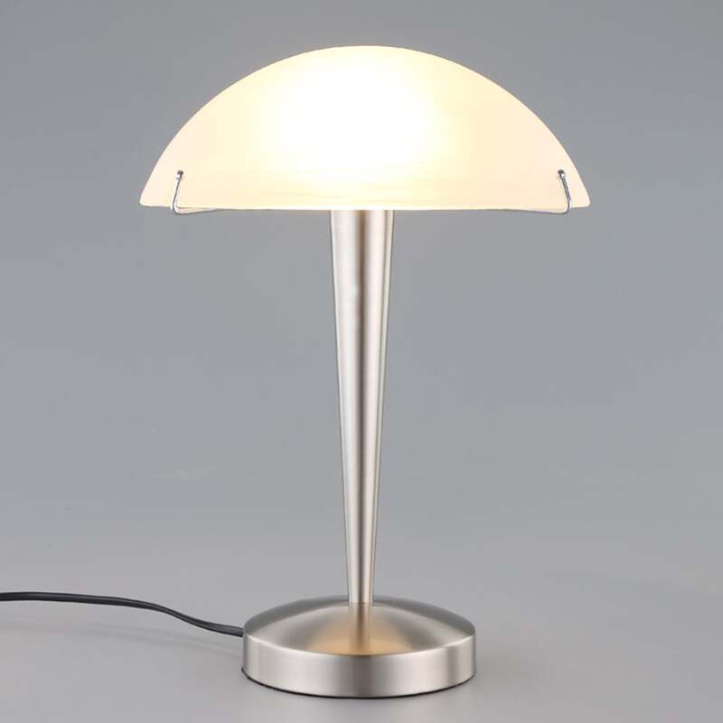 Lindby Tischlampe Viola mit Touchschalter nickel matt Schreibtischleuchte E14 - 4251096516838