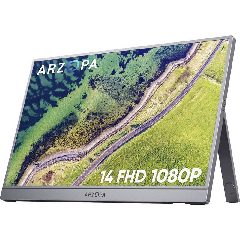 Arzopa RZOPA A1S 14 Zoll LCD-Monitor 1920x1080 25ms HDMI USB-C grau - 6975114120156