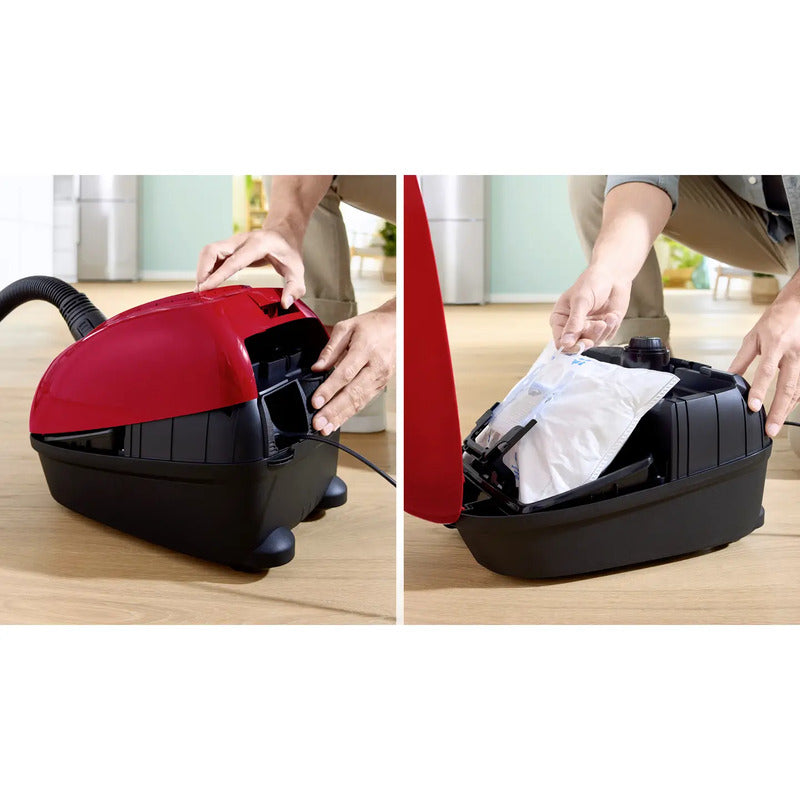 Bosch Staubsauger mit Beutel Serie 4 rot 600 W 4 l Staubkapazität 10 m Radius - 4242005364039