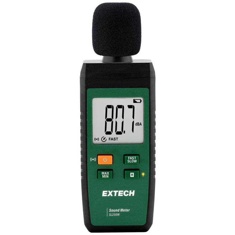 Extech Schallpegel-Messgerät SL250W Bluetooth 30-130 dB 31.5-8000 Hz präzise - 0793950472590