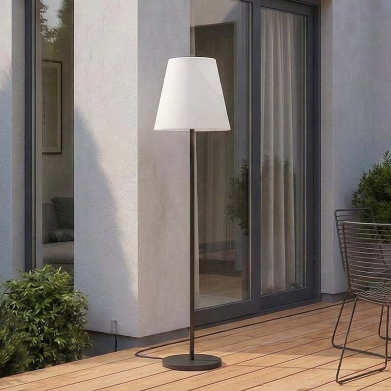 Lucande Außenleuchte Gartenleuchte Jaimy LED Pollerleuchte schwarz 150cm IP65 - 4251911764482